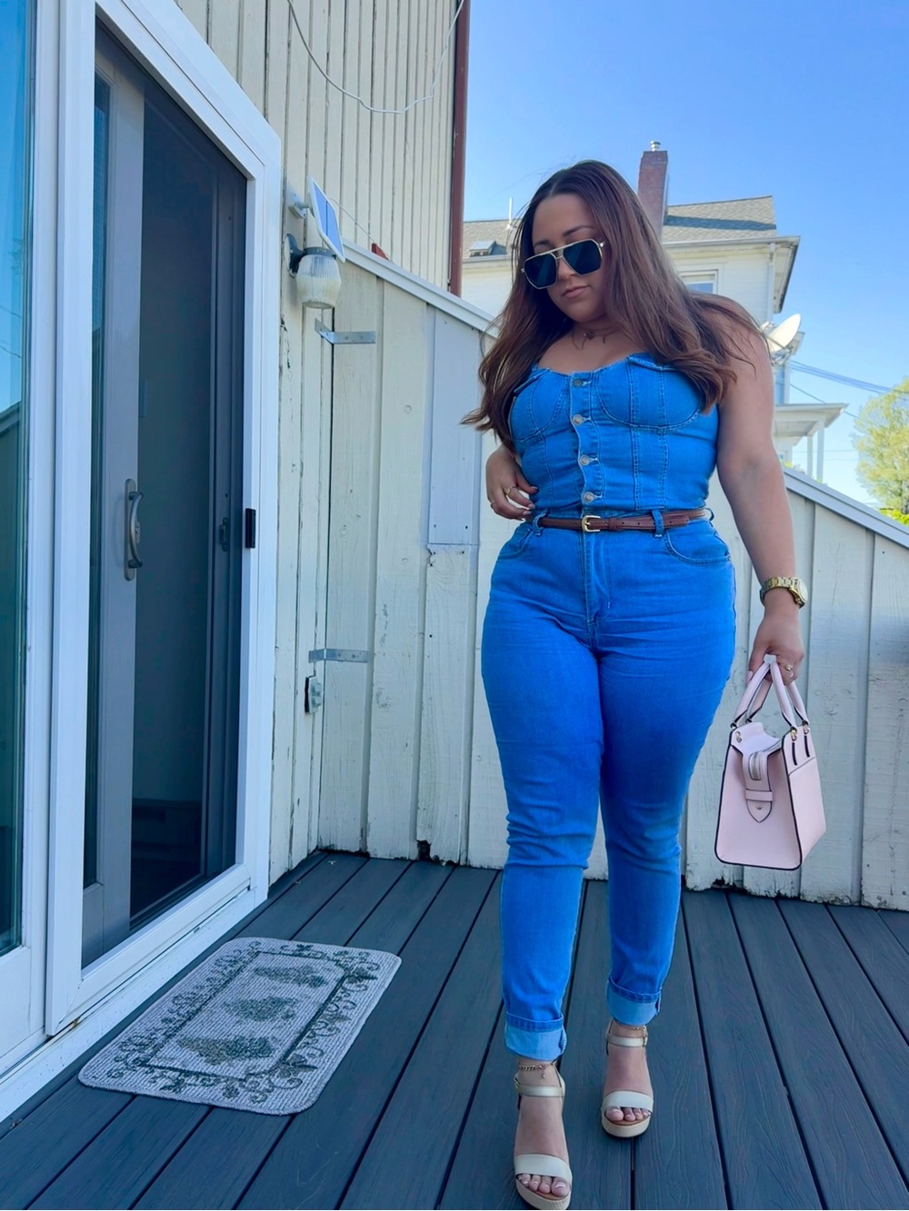 Denim jumpsuit - Picture 2 of 4